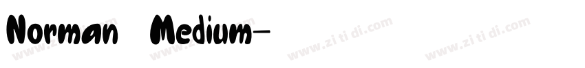 Norman   Medium字体转换